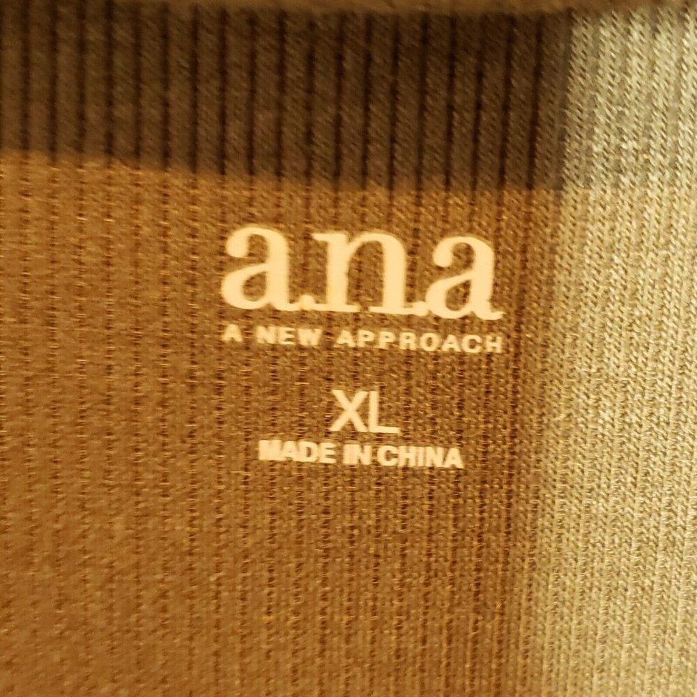 A.N.A Womens Purple Green Ribbed Sleeveless Top With Cut Outs XL - Picture 8 of 9
